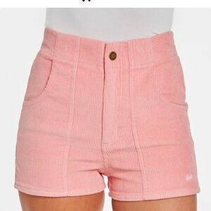 Hammies High Waisted Pink Corduroy Shorts